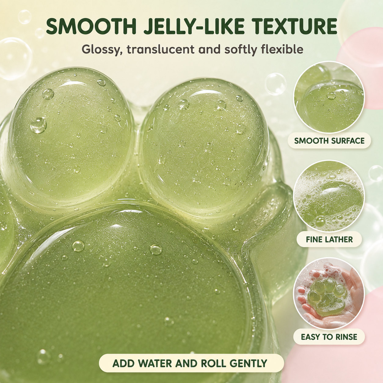 Paw-Shaped Konjac Jelly Soap - Image 6