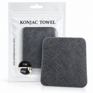 Black Konjac Towel