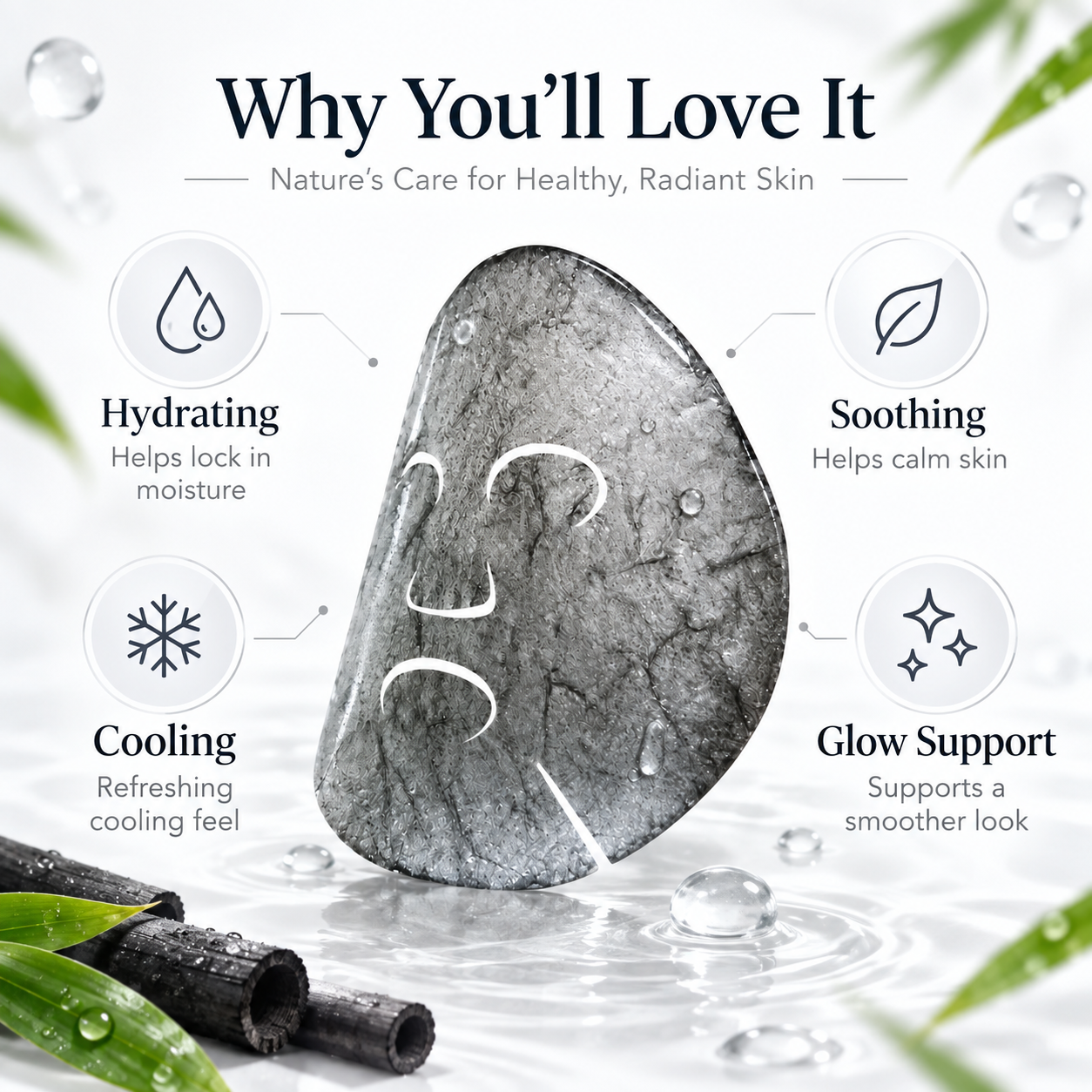 Bamboo Charcoal Konjac Gel Face Mask - Image 7