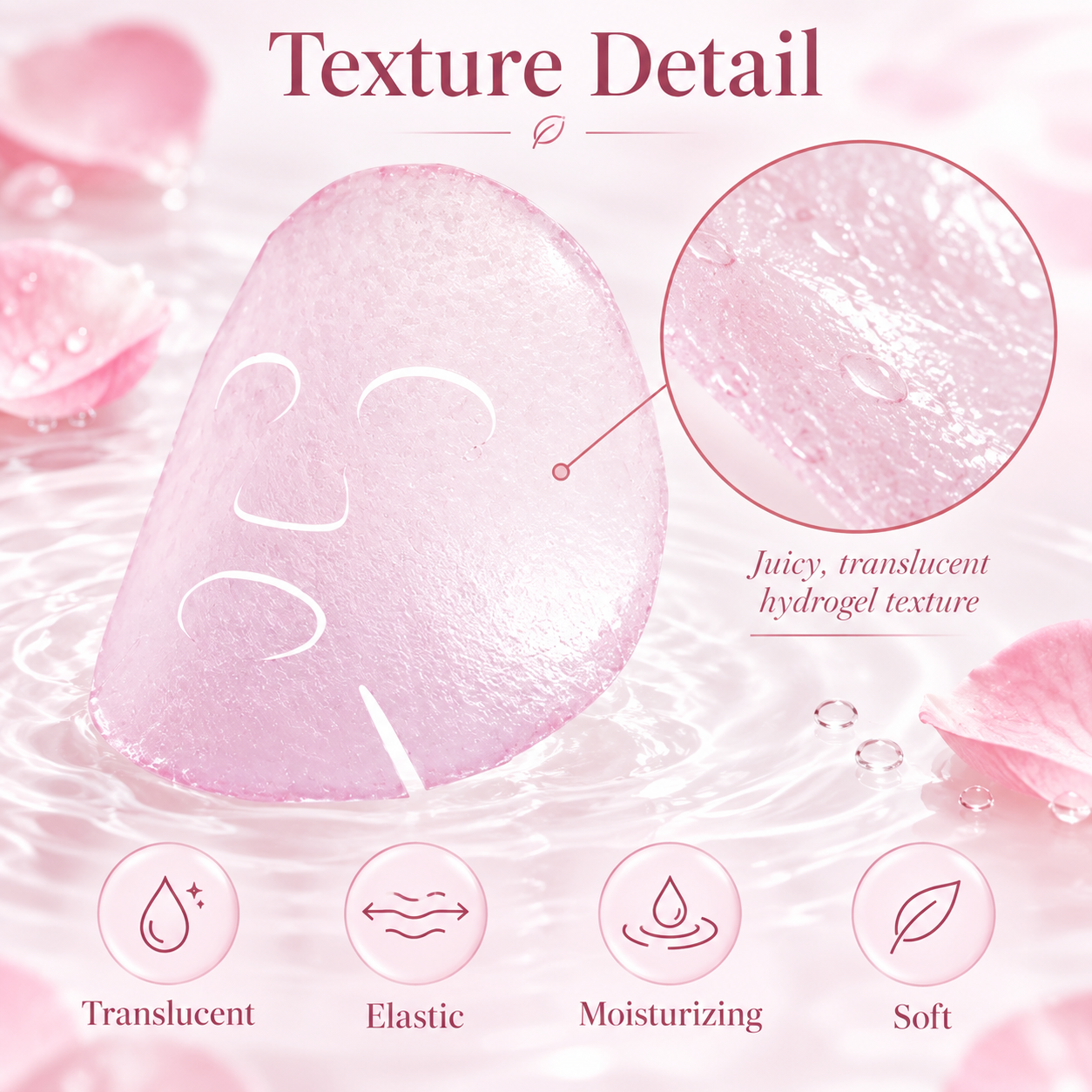 Rose Konjac Gel Face Mask - Image 8