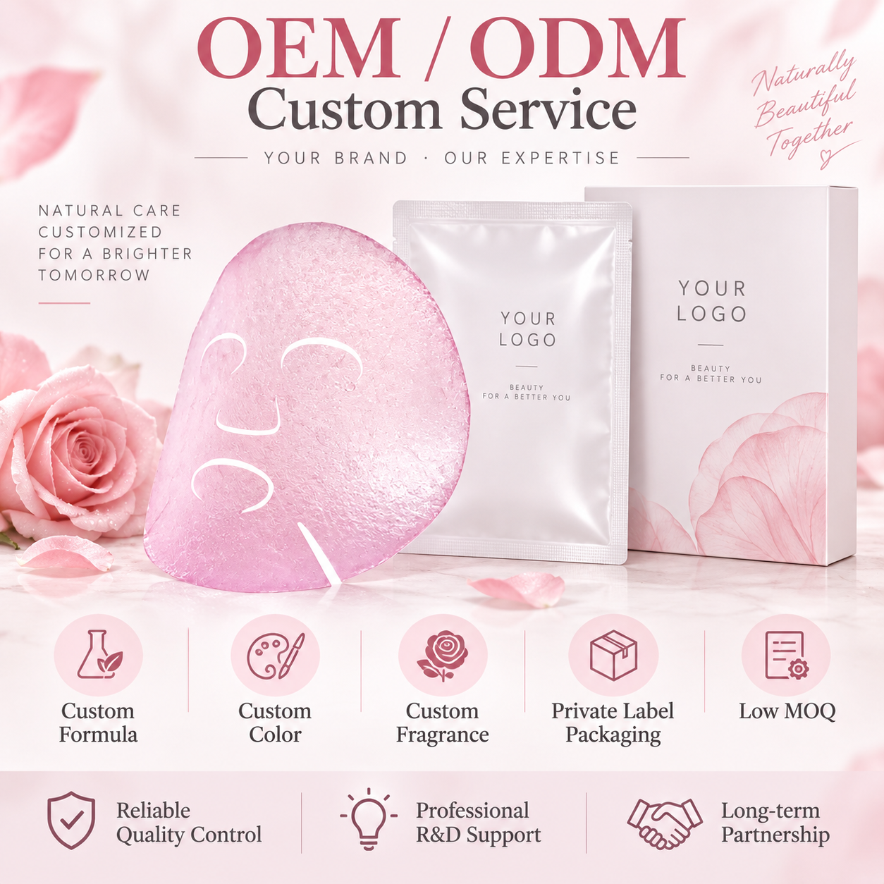 Rose Konjac Gel Face Mask - Image 2