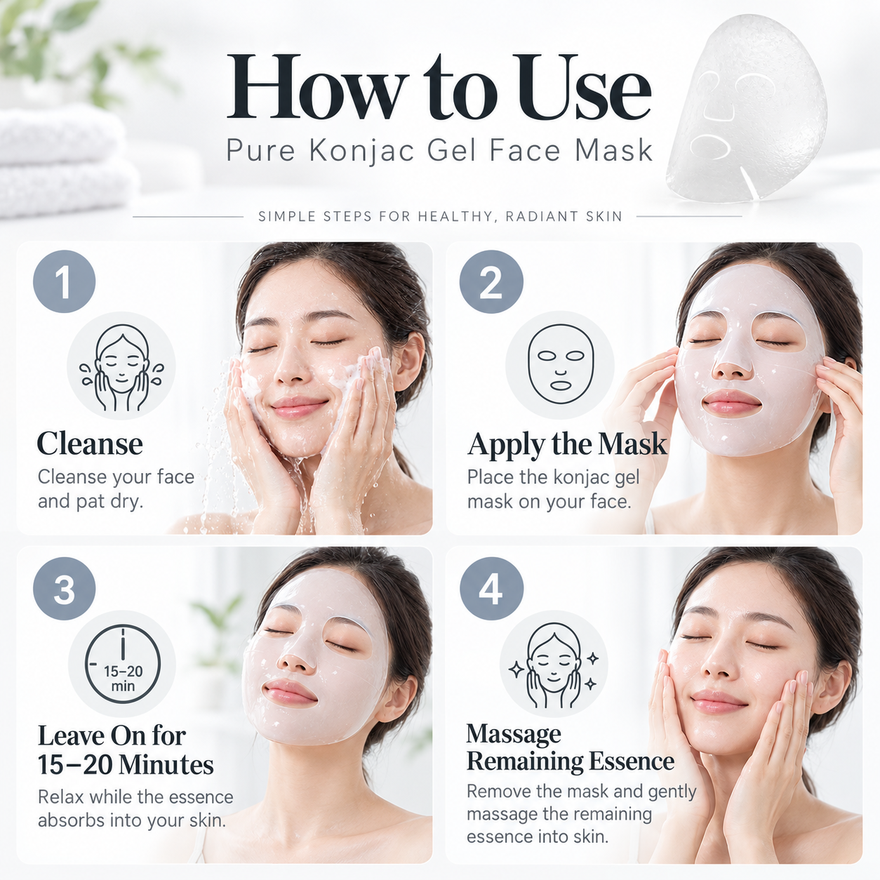 Pure Konjac Gel Face Mask - Image 6