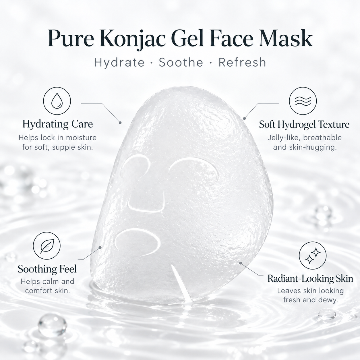 Pure Konjac Gel Face Mask - Image 4