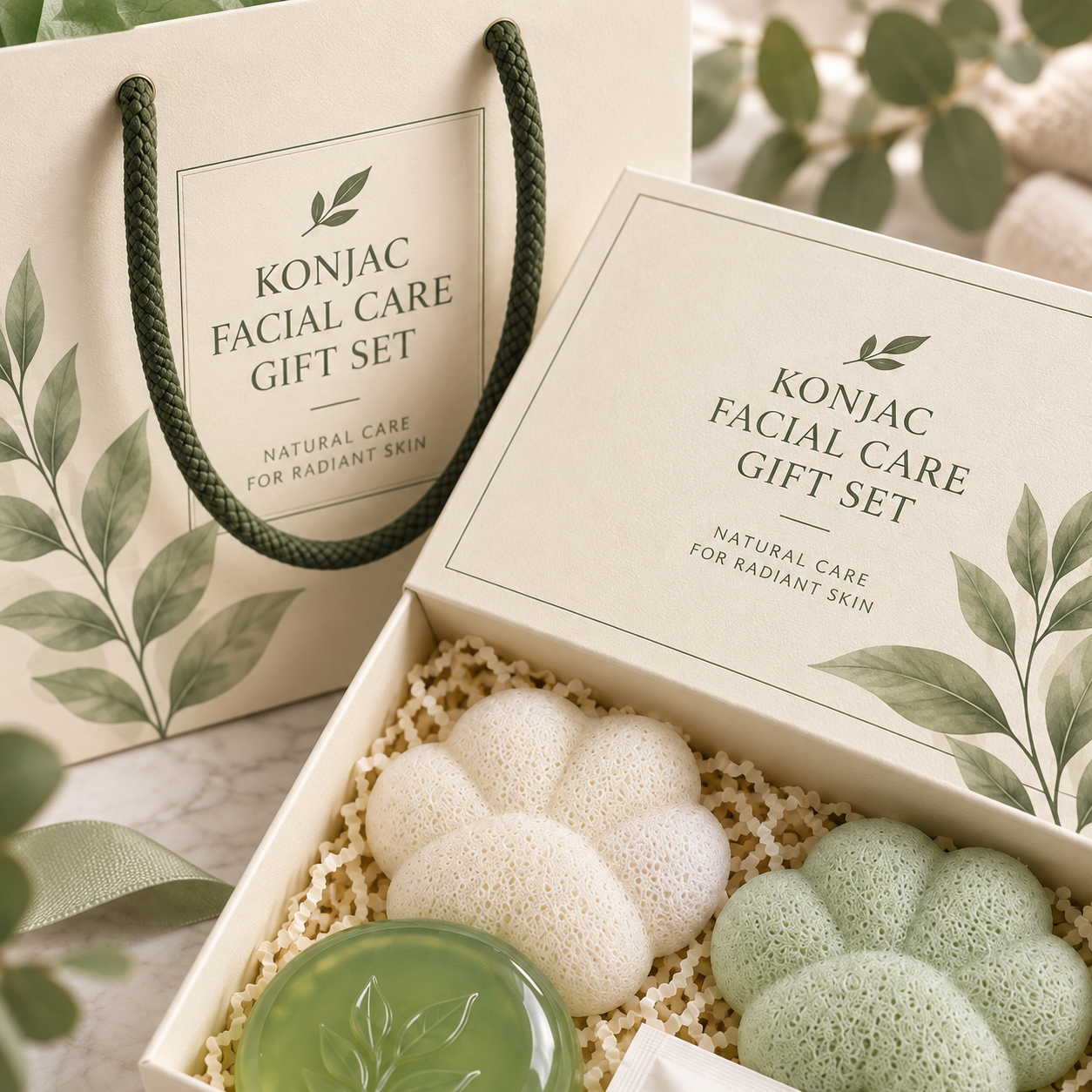 Konjac Facial Care Gift Set - Image 6