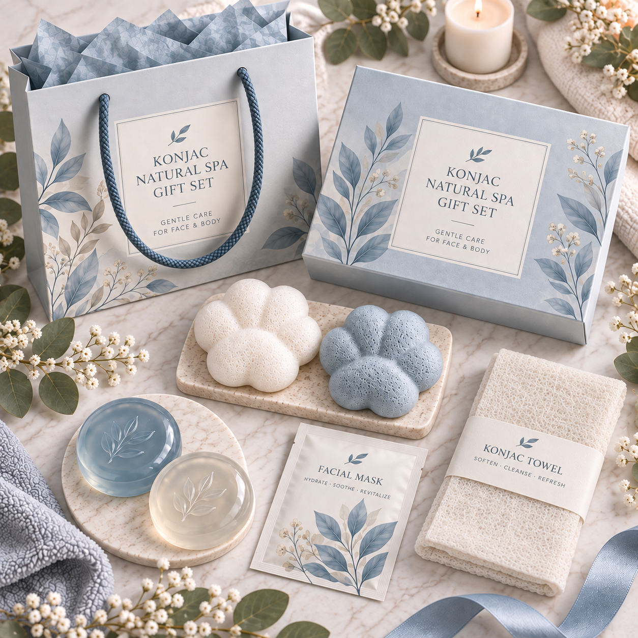 Konjac Natural Spa Gift Set - Image 6