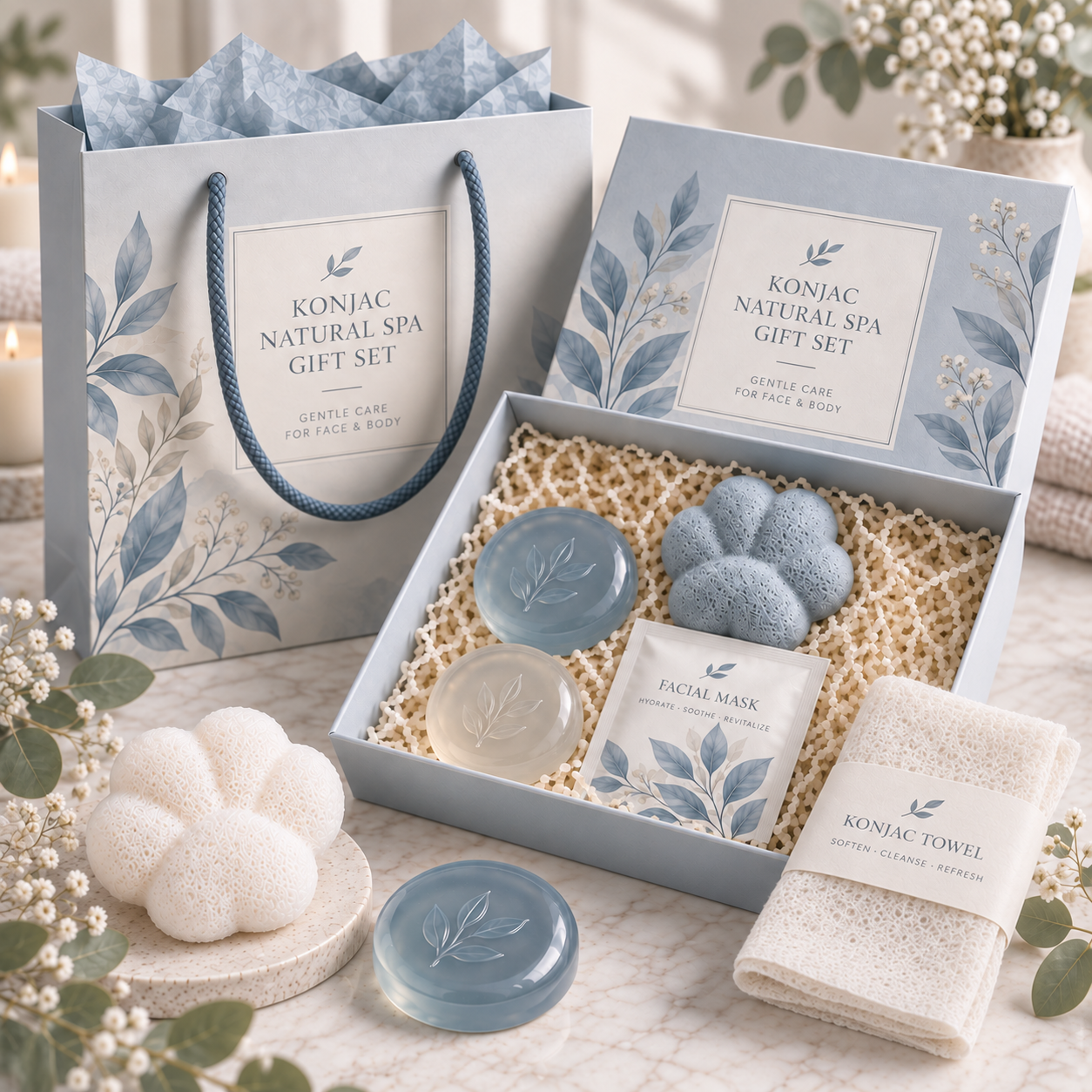 Konjac Natural Spa Gift Set - Image 5