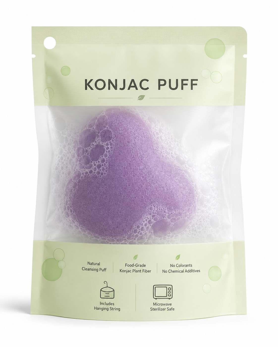 Purple Konjac Cleansing Puff - Image 2