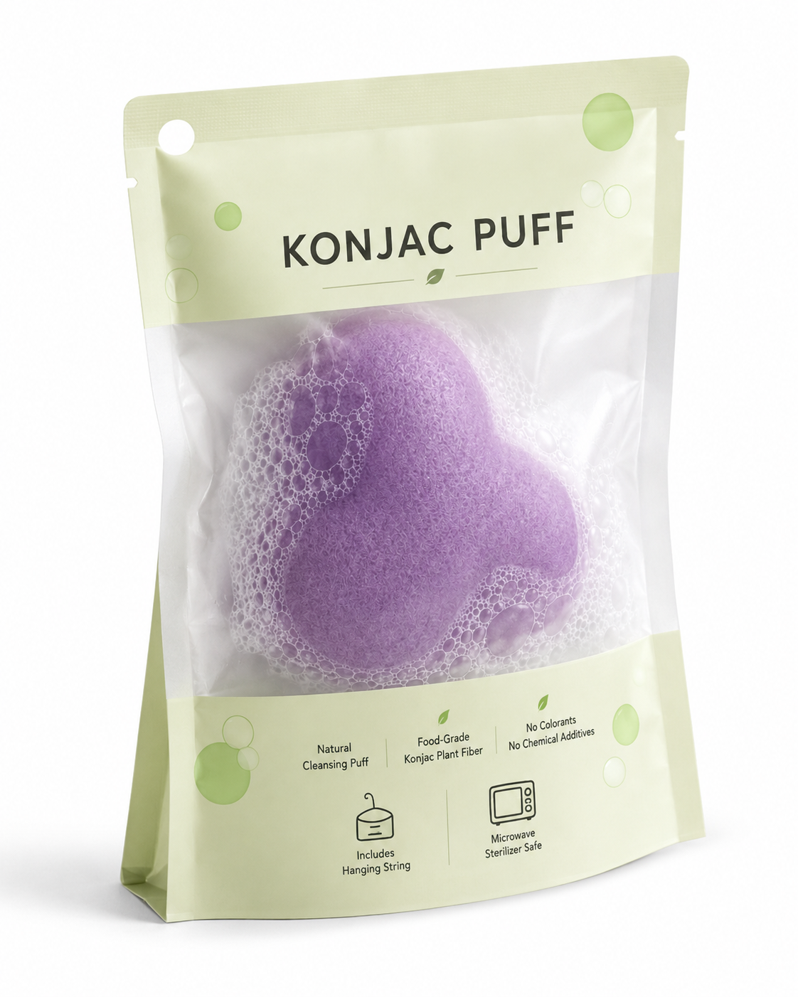 Purple Konjac Cleansing Puff - Image 3