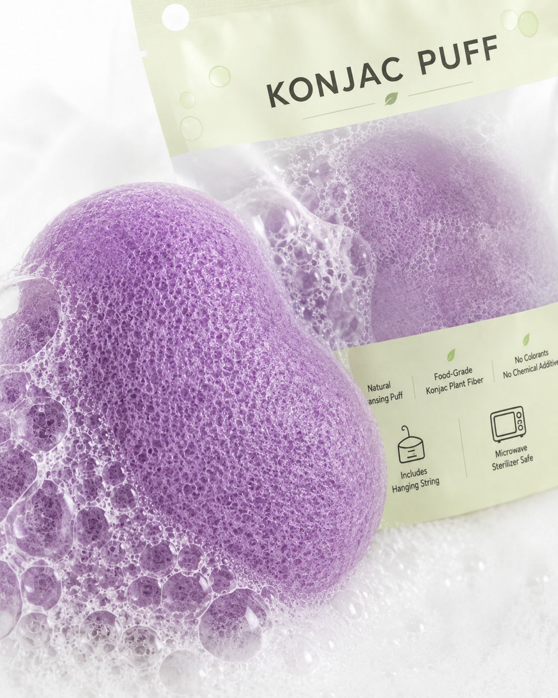 Purple Konjac Cleansing Puff - Image 5